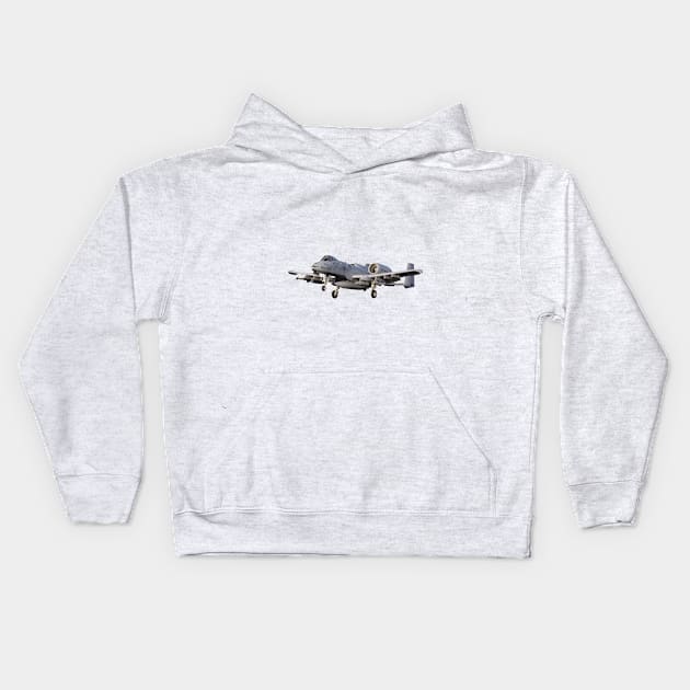 A10 Warthog Kids Hoodie by derek beattie